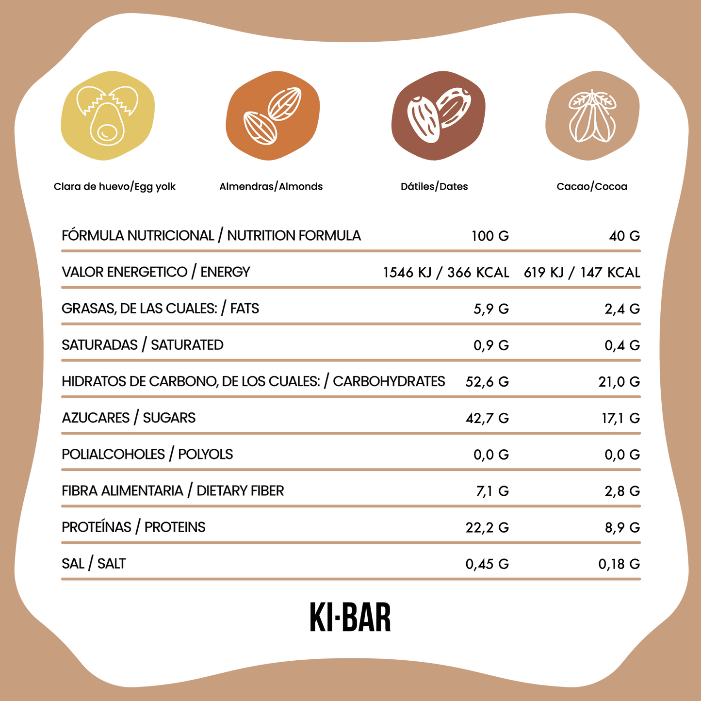 KI-BOX Starter pack con 15 unidades de sabores coco, cacao y vainilla naturales
