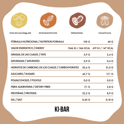KI-BOX Starter pack con 15 unidades de sabores coco, cacao y vainilla naturales